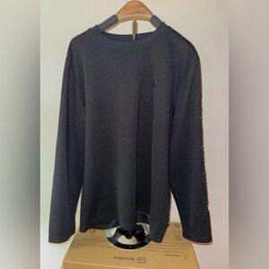 Spyder black long sleeve crewneck, size 14/16